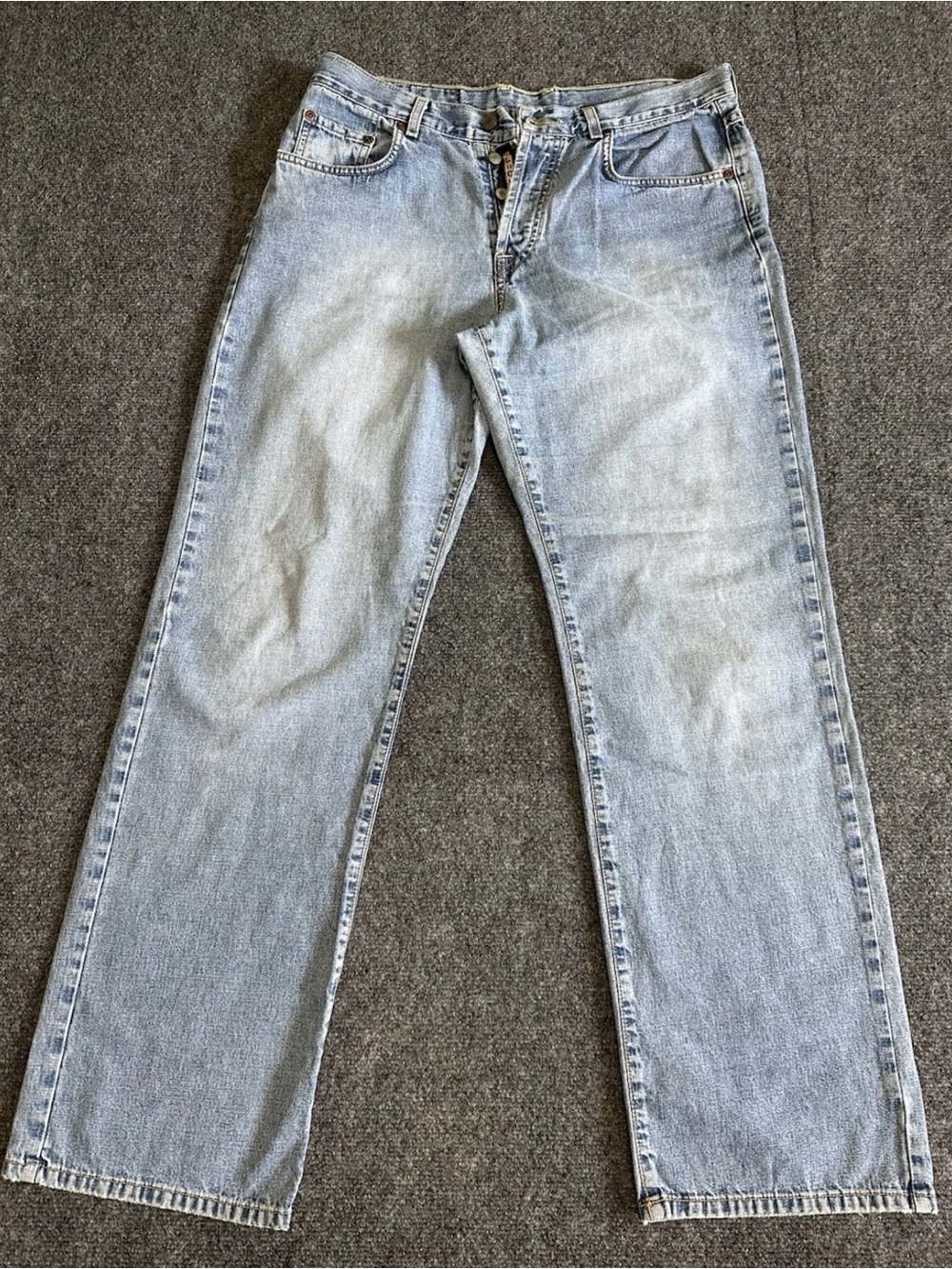 Lucky Brand Jeans Women’s 14|32 Denim Dungarees Made in USA Vintage Button Fly